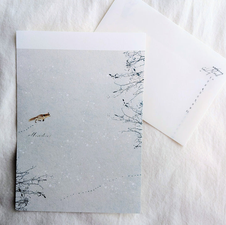 Yohaku / Letter Writing Set -Snow Play M-211