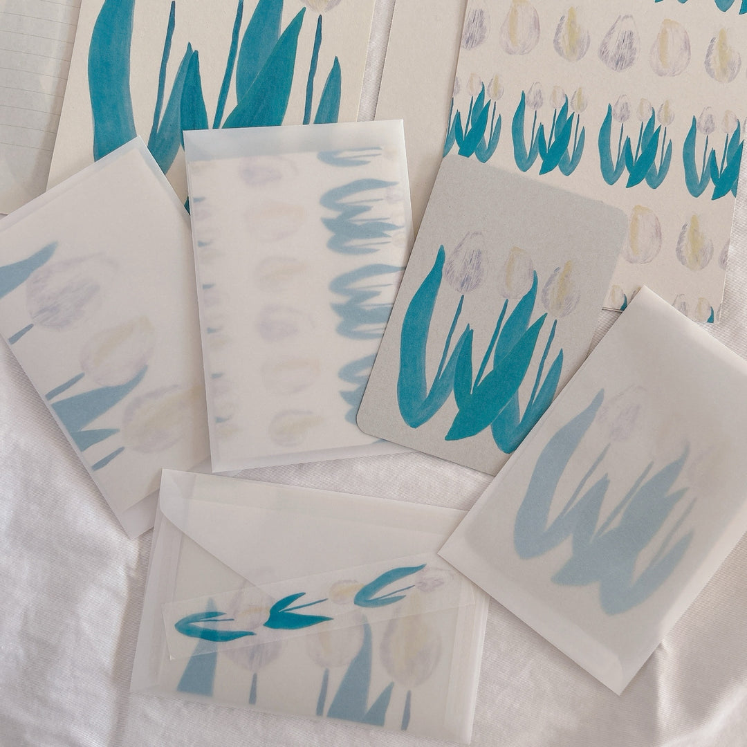 Kisetsu no Tegamiya / Letter and Card Set -Tulips