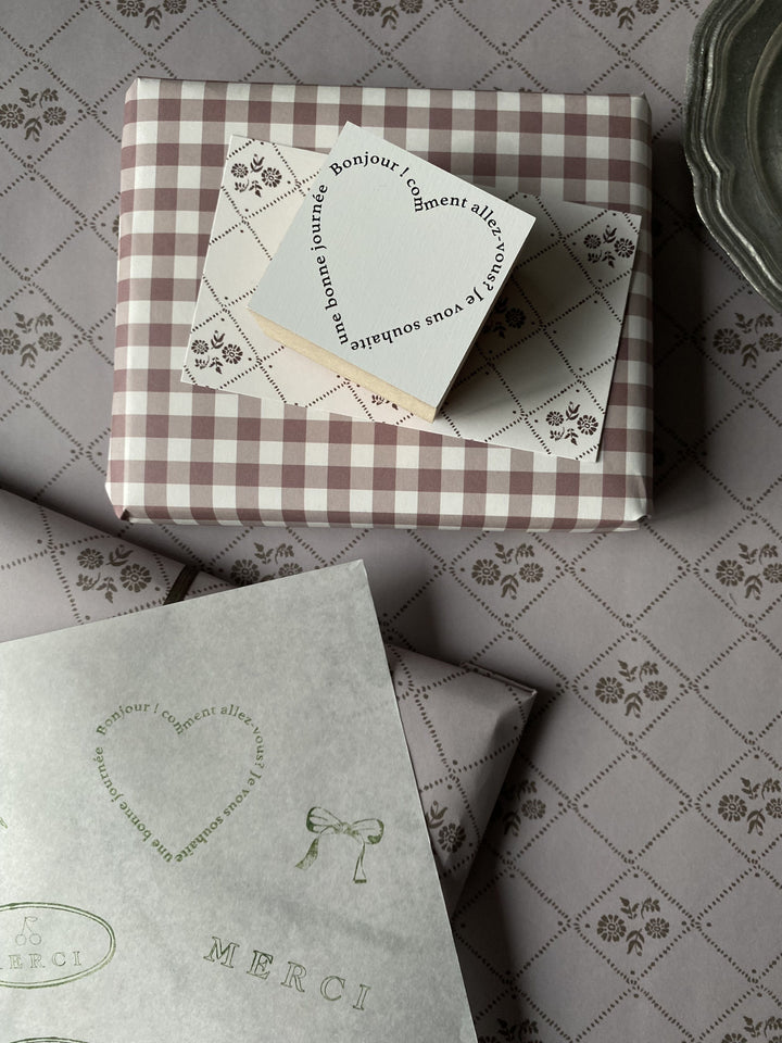 Mon petit artiste / Rubber Stamp -mon coeur