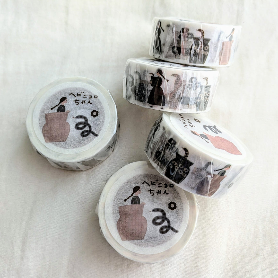 Necktie / Washi Tape -wriggling, slithering snake