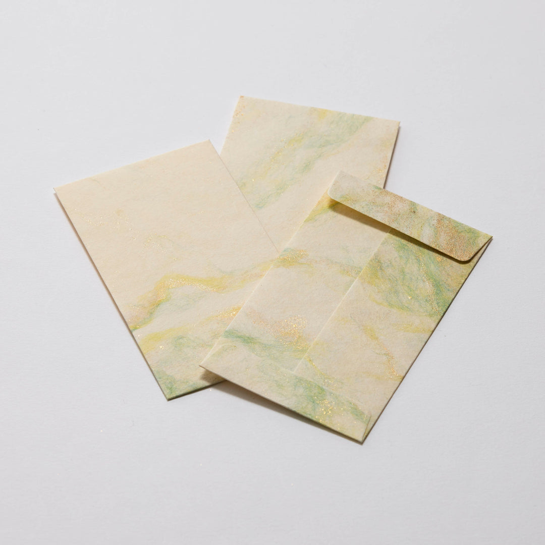 WACCA JAPAN / Fusuma Paper mini envelope -Yellow x Gold PC12-YG