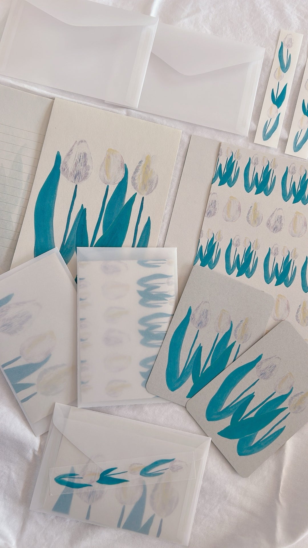 Kisetsu no Tegamiya / Letter and Card Set -Tulips