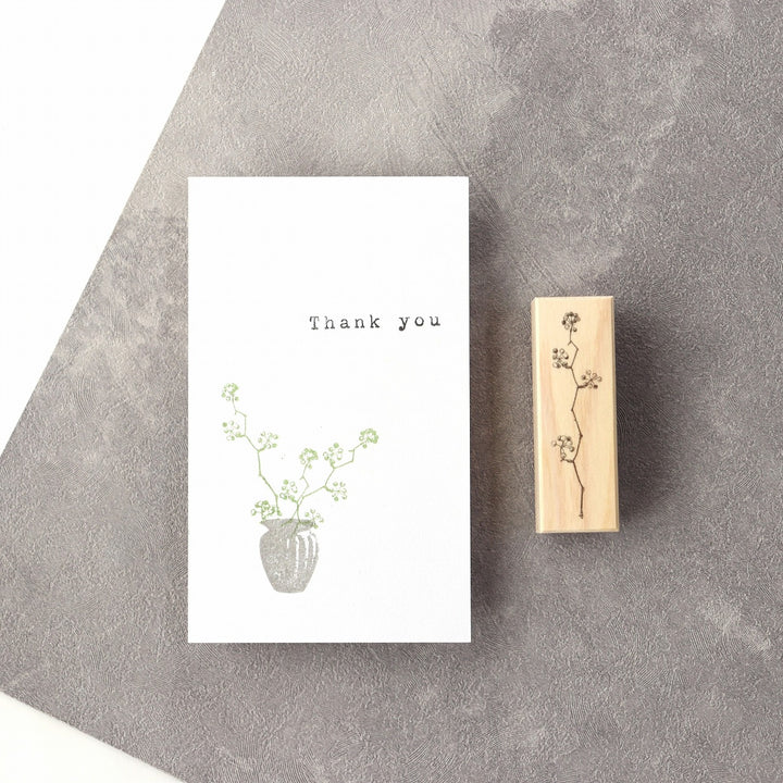 always smiles... / Rubber Stamp -Smilax