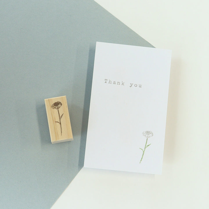 always smiles... / Rubber Stamp -daisy fleabane
