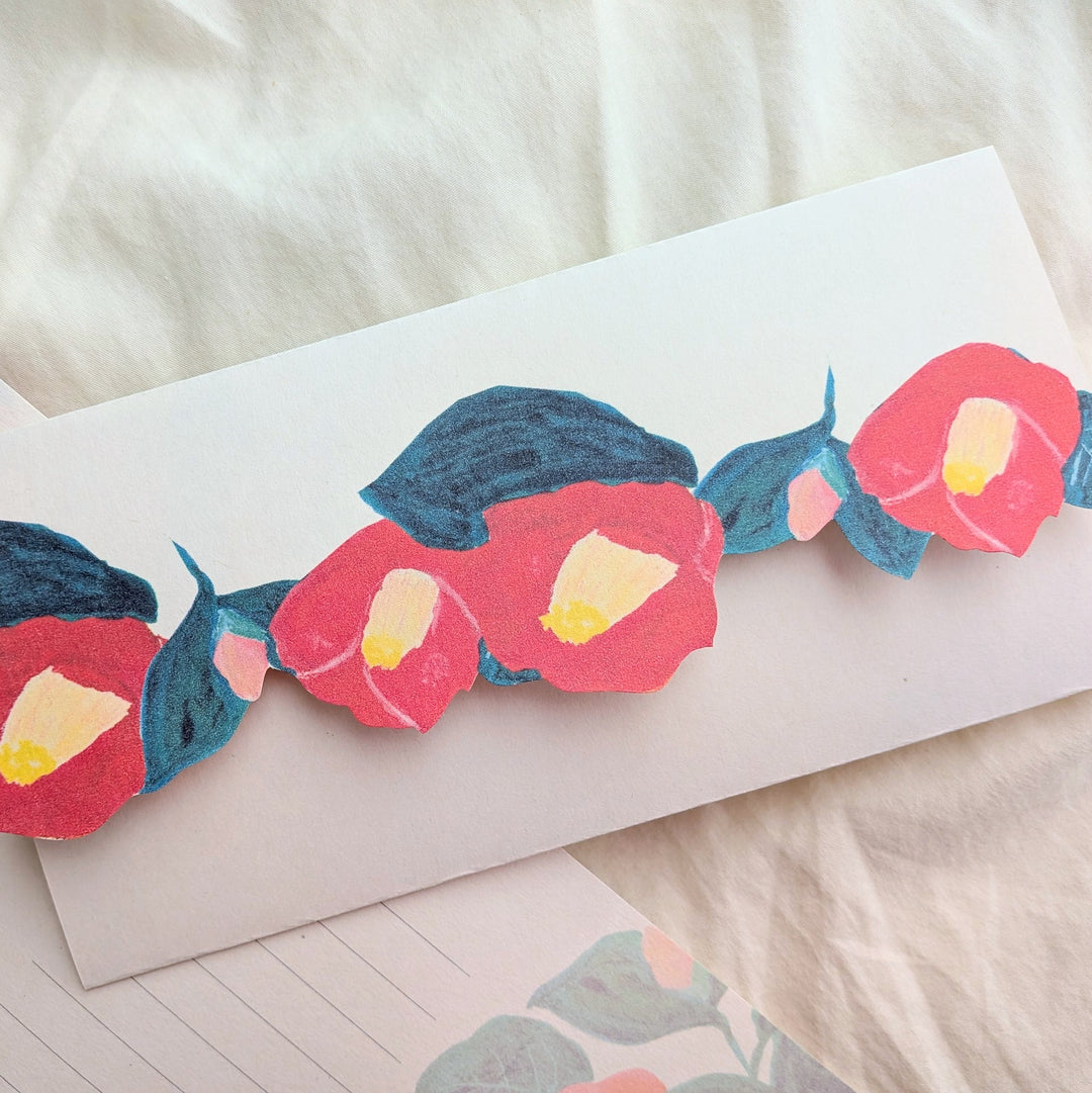 Kisetsu no Tegamiya / Letter Writing Set -Camellia Flowers