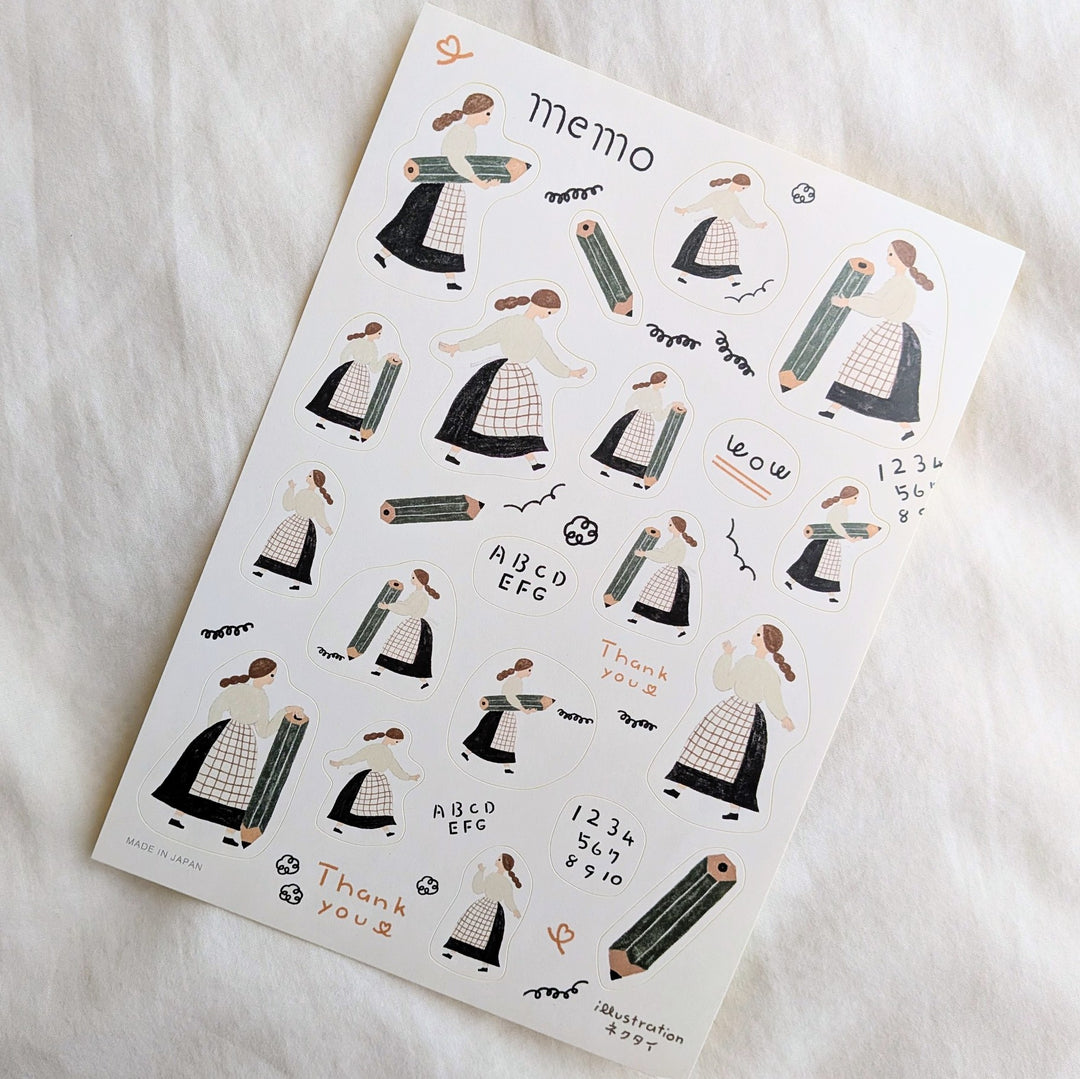 Necktie / Sticker Sheet -memo