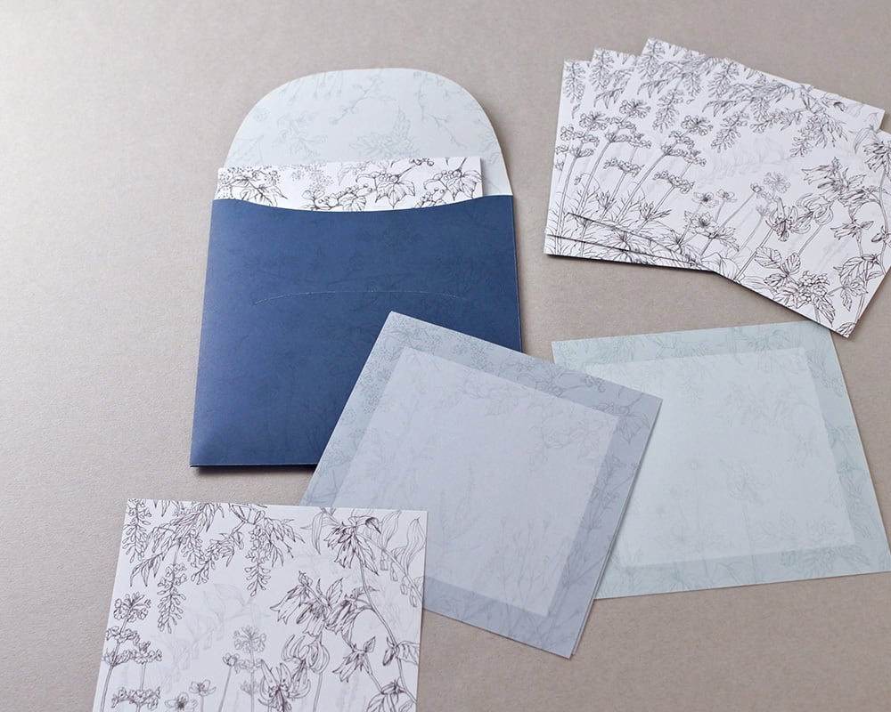 mocolier / Botancial Memo Paper -Mountain Wildflowers