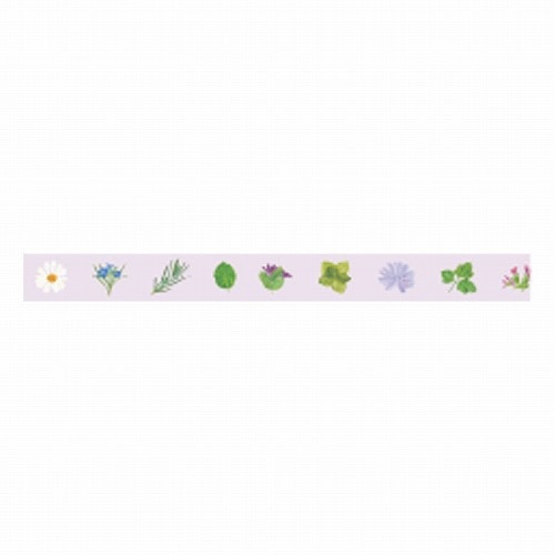 RYURYU / Hand-tearable Clear Tape 10mm width -Herb SMMT104