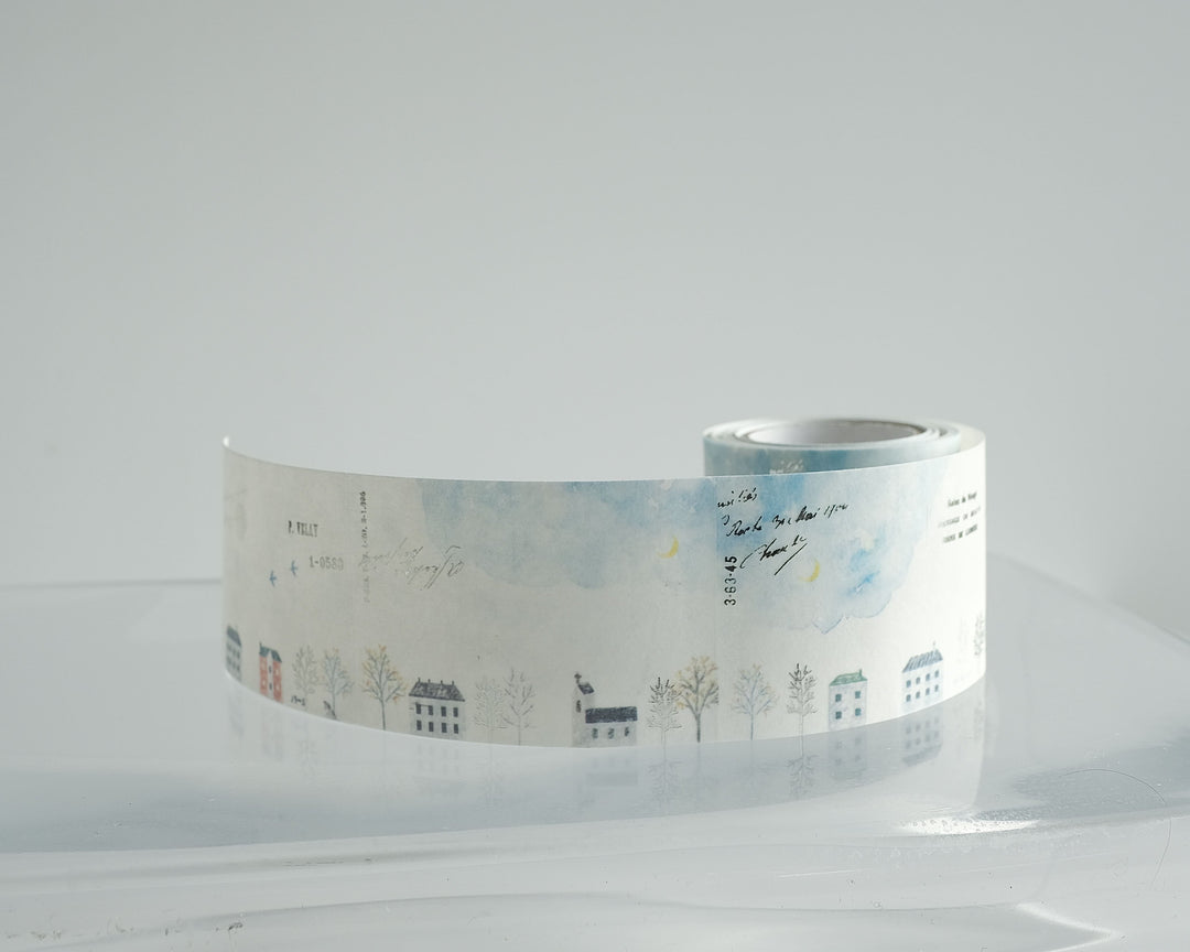 Yohaku / Foil-stamped Rolled Sticky Note -Someday on a street corner RF-004