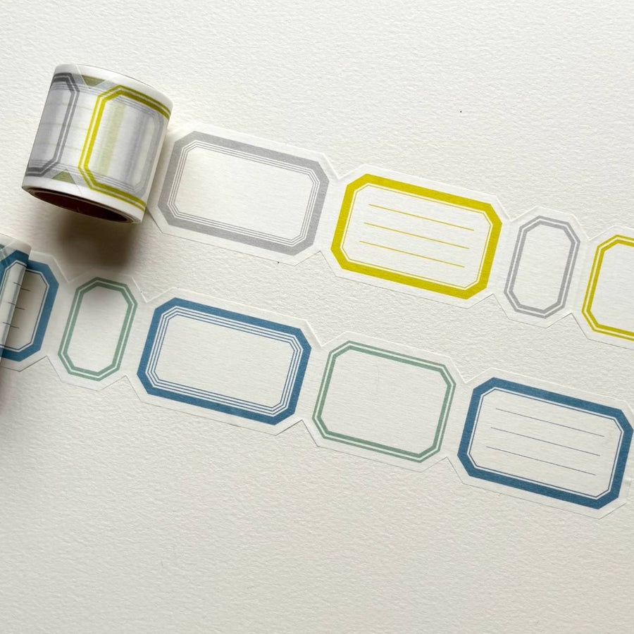 Hutte Paper Works / [easy to write on!] Washi Tape -4-Labels