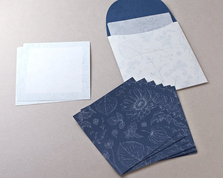 mocolier / Botancial Memo Paper -Leaves and Flowers