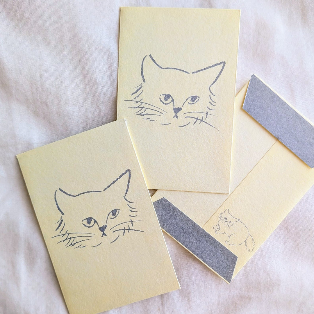 miyuki matsuo / Mini Envelopes (PochiBukuro) -Cat face Stray