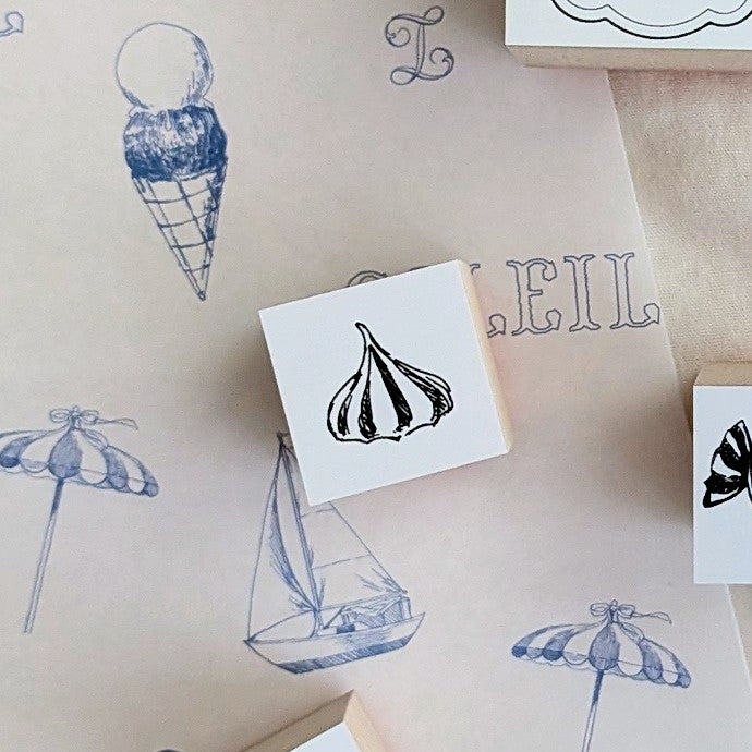 Mon petit artiste / Rubber Stamp -Patissier a Paris /meringue