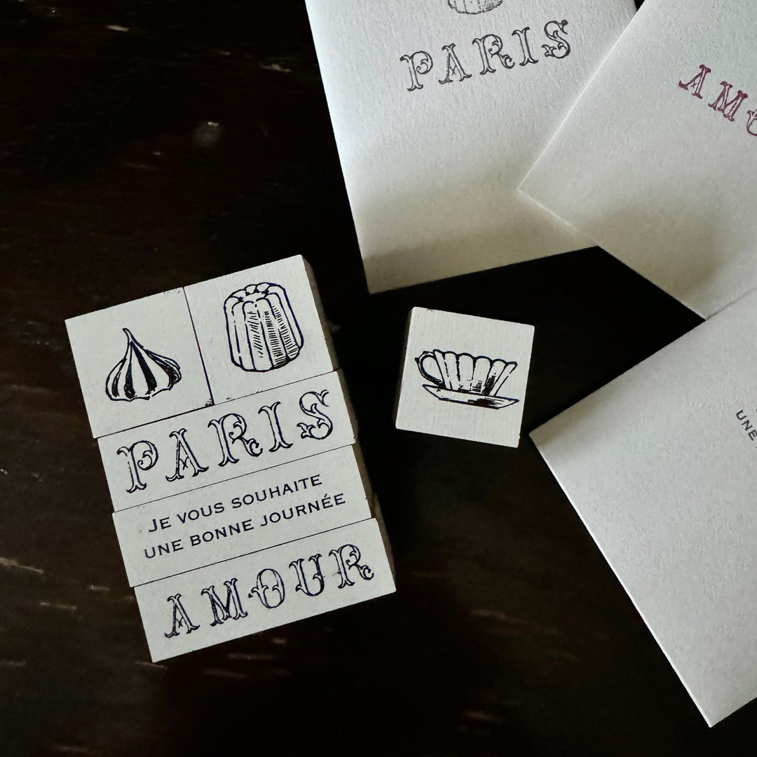 Mon petit artiste / Rubber Stamp -Patissier a Paris /cannele