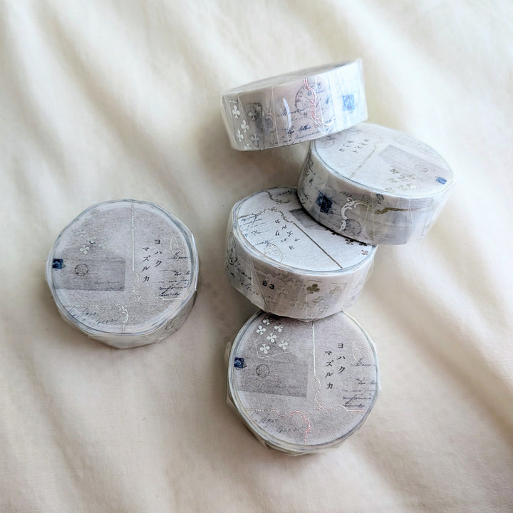 Yohaku / Foil-stamped Washi Tape -Mazurka YH-001