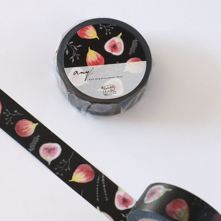 REGARO PAPIRO / Washi Tape -Black Fig
