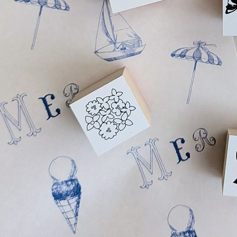 Mon petit artiste / Rubber Stamp -Petit bouquet