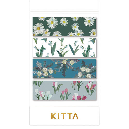 HITOTOKI / Washi Tape KITTA -Flower9 KIT074