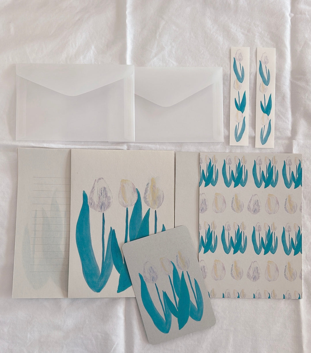 Kisetsu no Tegamiya / Letter and Card Set -Tulips
