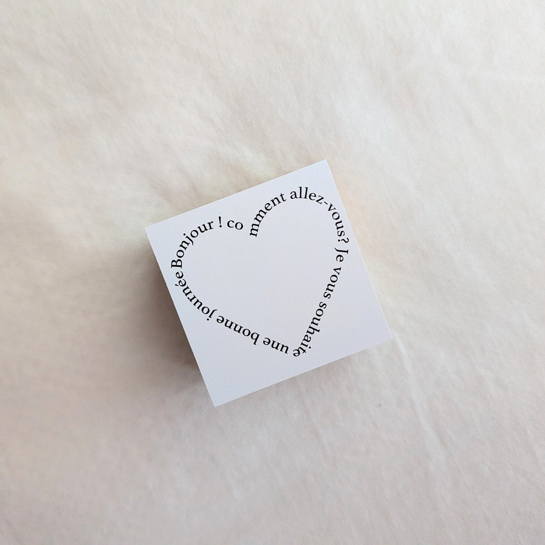 Mon petit artiste / Rubber Stamp -mon coeur