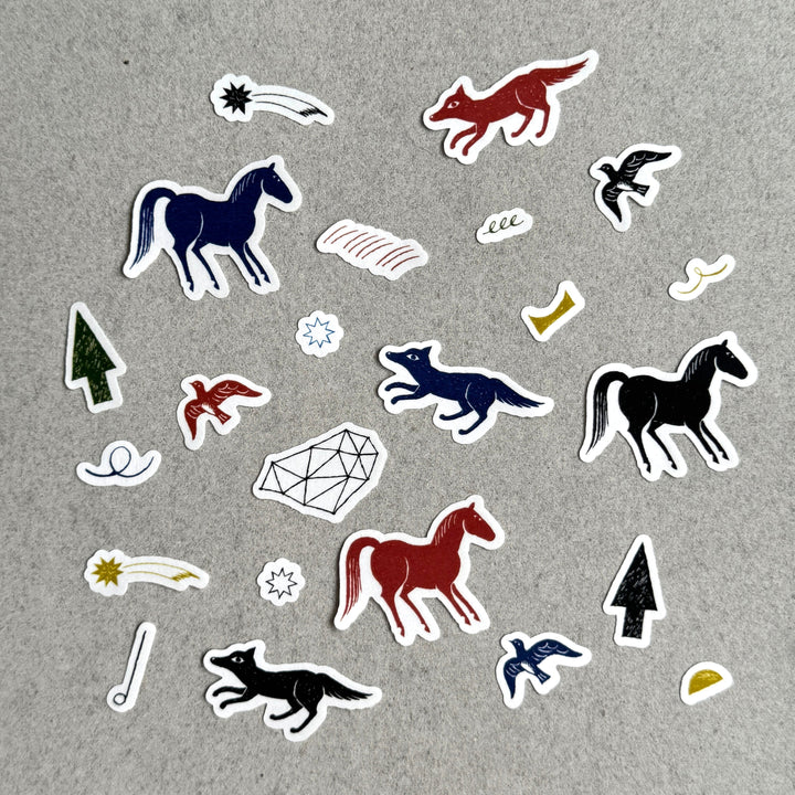 西淑×水縞 フレークシール 夜のあいだ /FS-YR