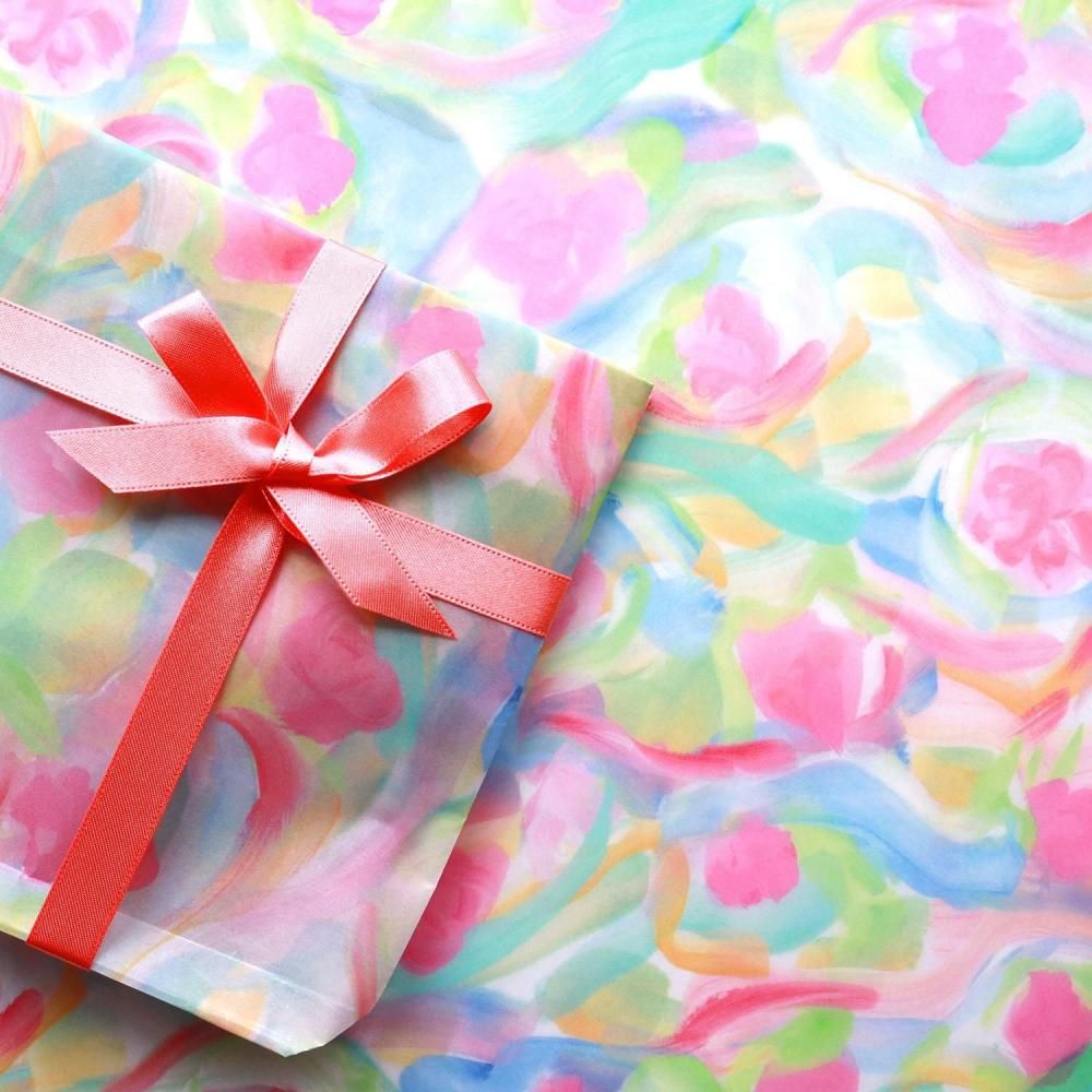 REGARO PAPIRO / Wrapping Paper(Tracing paper ) -Airy Garden /4 sheets