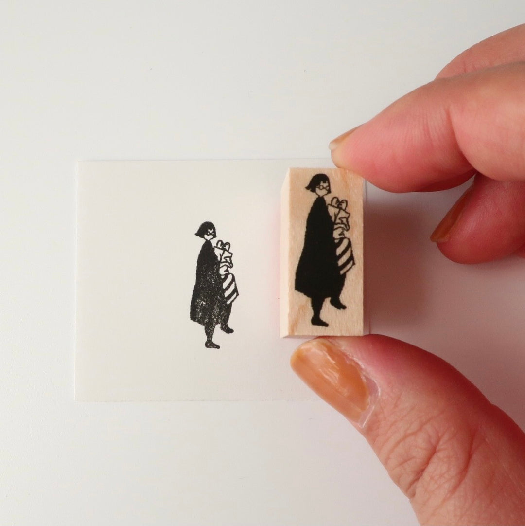 MA7stamp / Rubber Stamp -Fumiko is shopping too much