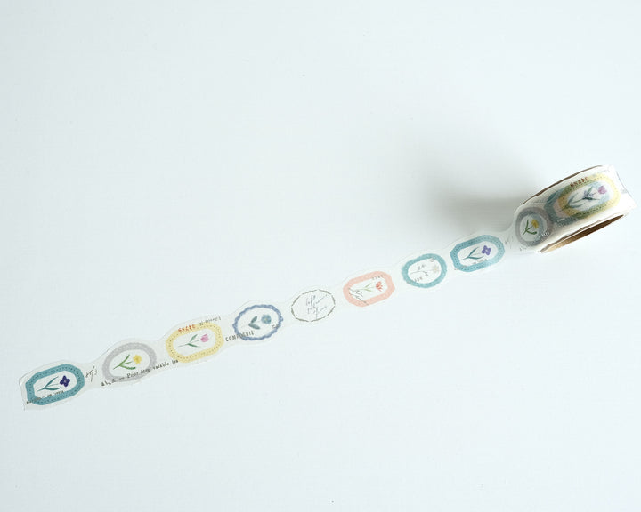 Yohaku / Foil-stamped Dicut Washi Tape -Rondo YD-005
