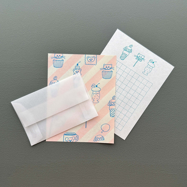 Tobimatsu Shoichiro x Mizushima / Small Letter Set -Topping Animal