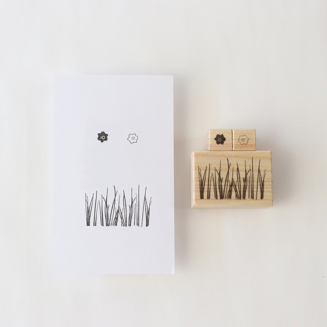 always smiles... / Rubber Stamps Set -narcissus