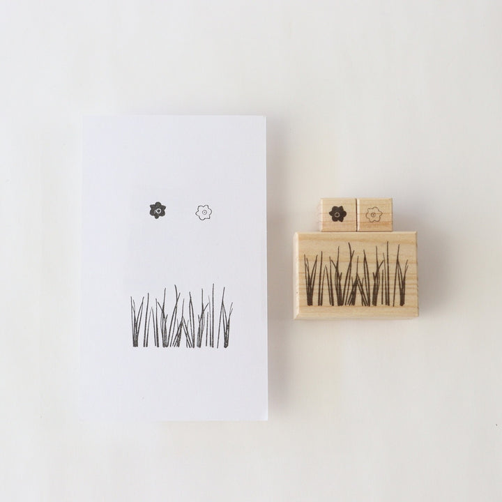 always smiles... / Rubber Stamps Set -narcissus