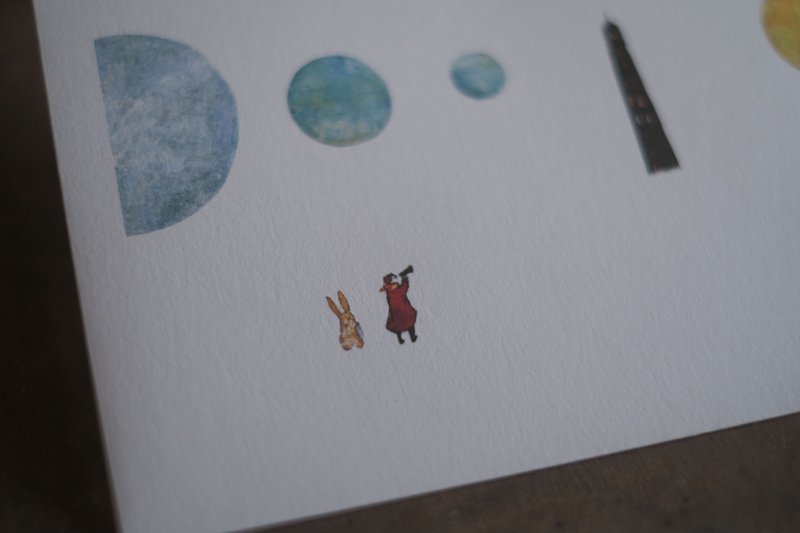 Jun Sasaki / Letter Writing Set -Forest, Moon, and Stars