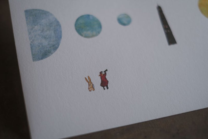 Jun Sasaki / Letter Writing Set -Forest, Moon, and Stars