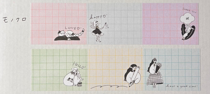 Cotori Cotori / Rolled Sticky Note -Monochrome
