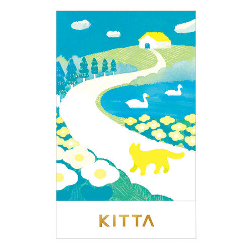 HITOTOKI / Washi Tape KITTA Collage (Gold foil)-Hill KITC001