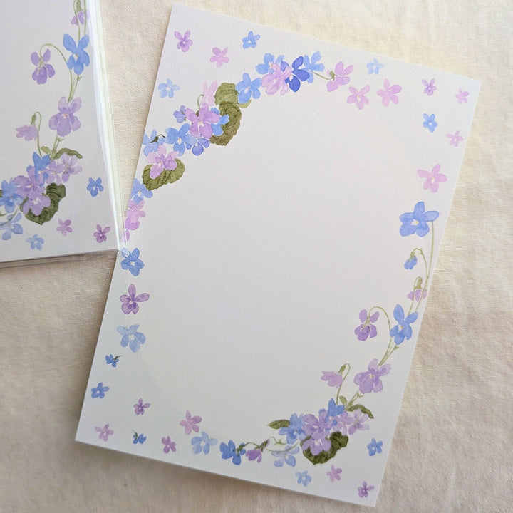 harukazeiro (吉田春香)/ Small Writing Paper -violet oval