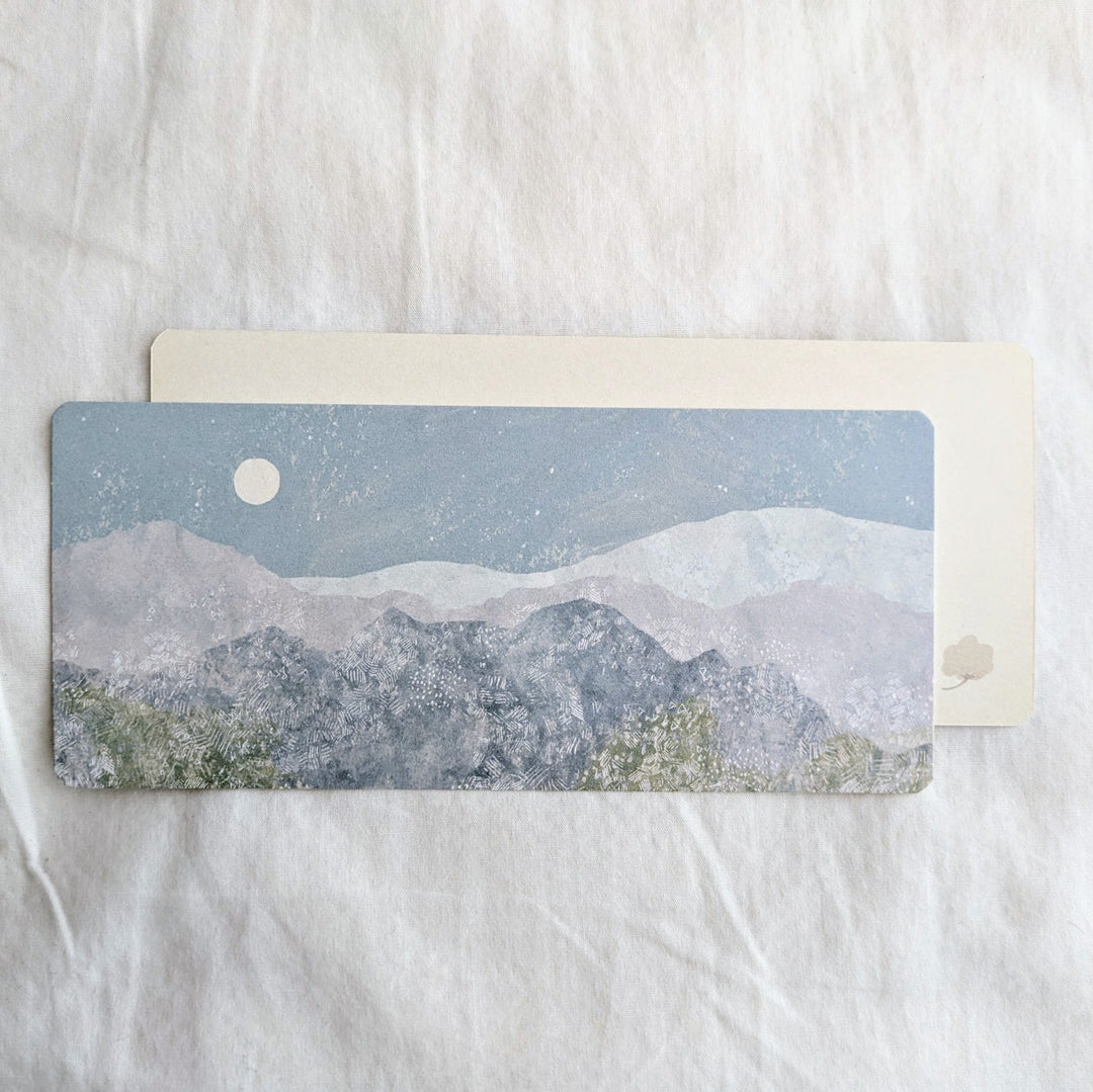 Yuko Omori / Note card -white moon