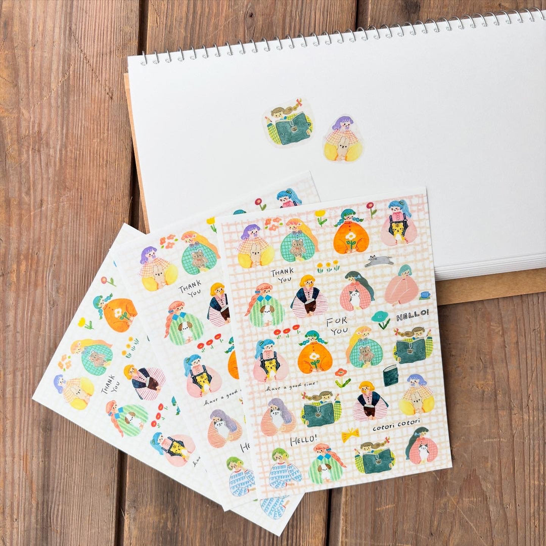 Cotori Cotori / Translucent seal sheet -Cute hug