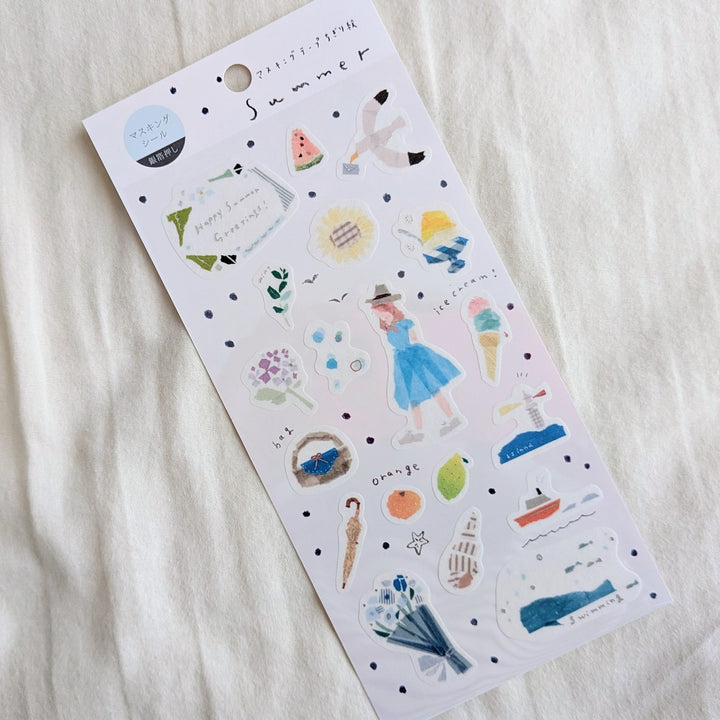 Miki Tamura / Masking Sticker -Summer [silver foil]