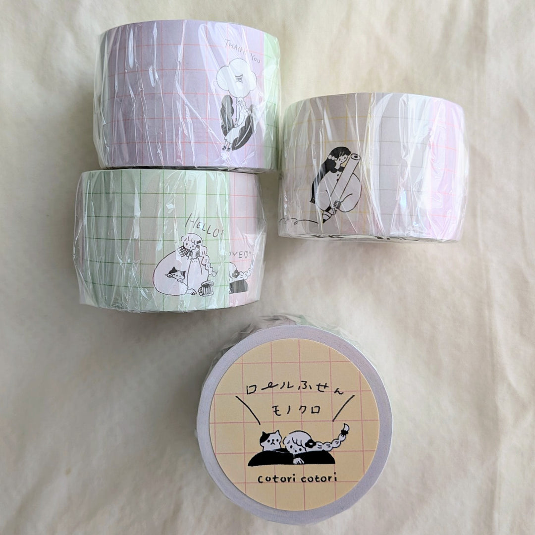 Cotori Cotori / Rolled Sticky Note -Monochrome