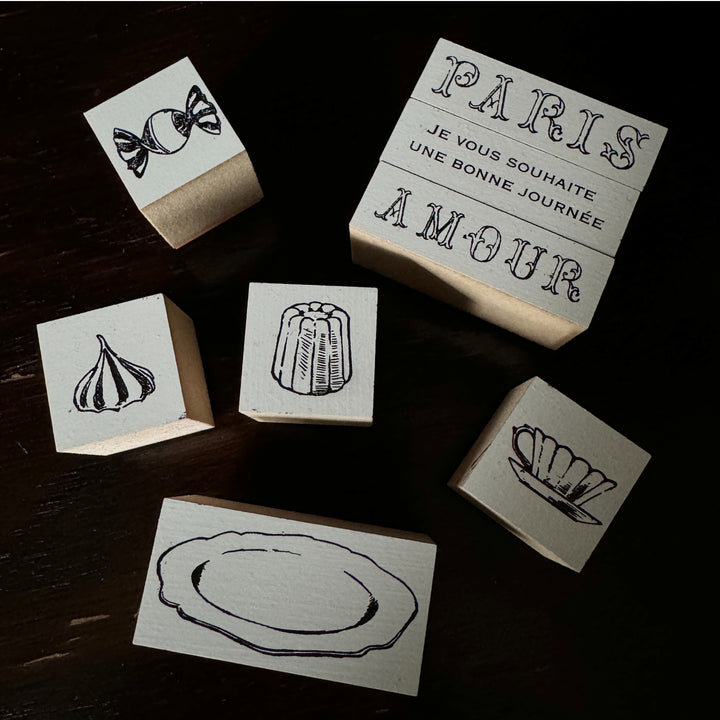 Mon petit artiste / Rubber Stamp -Patissier a Paris /Bonbon