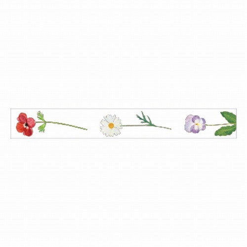 RYURYU / Hand-tearable Clear Tape 20mm width -Garden SMMT201