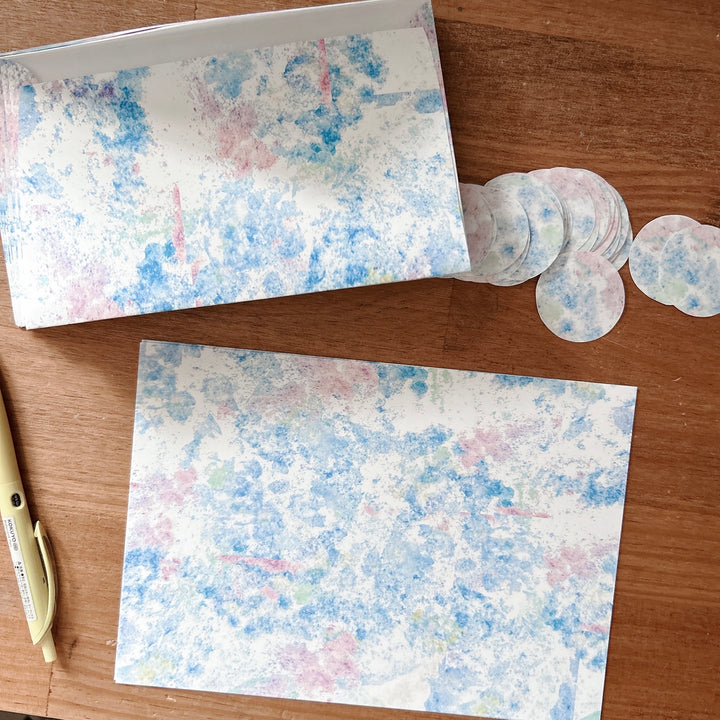 Kisetsu no Tegamiya / Letter Writing Set -Hydrangea on a rainy day