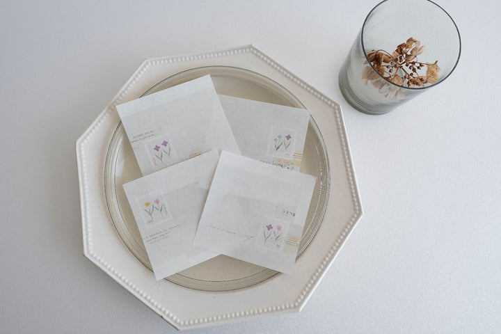 Yohaku / Square Memo Pad -Garden M-173