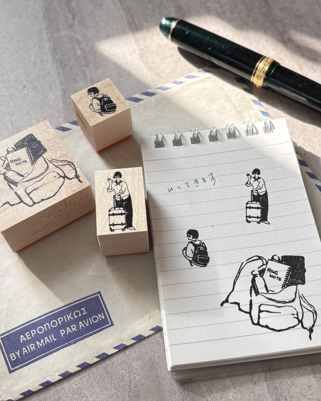 MA7stamp / Rubber Stamp -Drip Coffee Fumiko