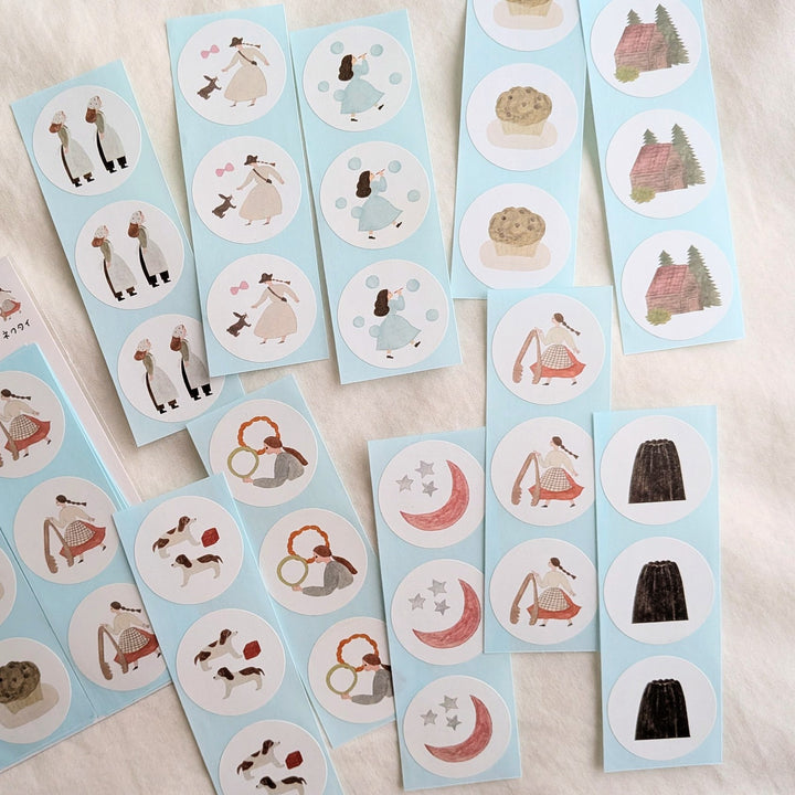 Necktie / 30 round stickers [4]