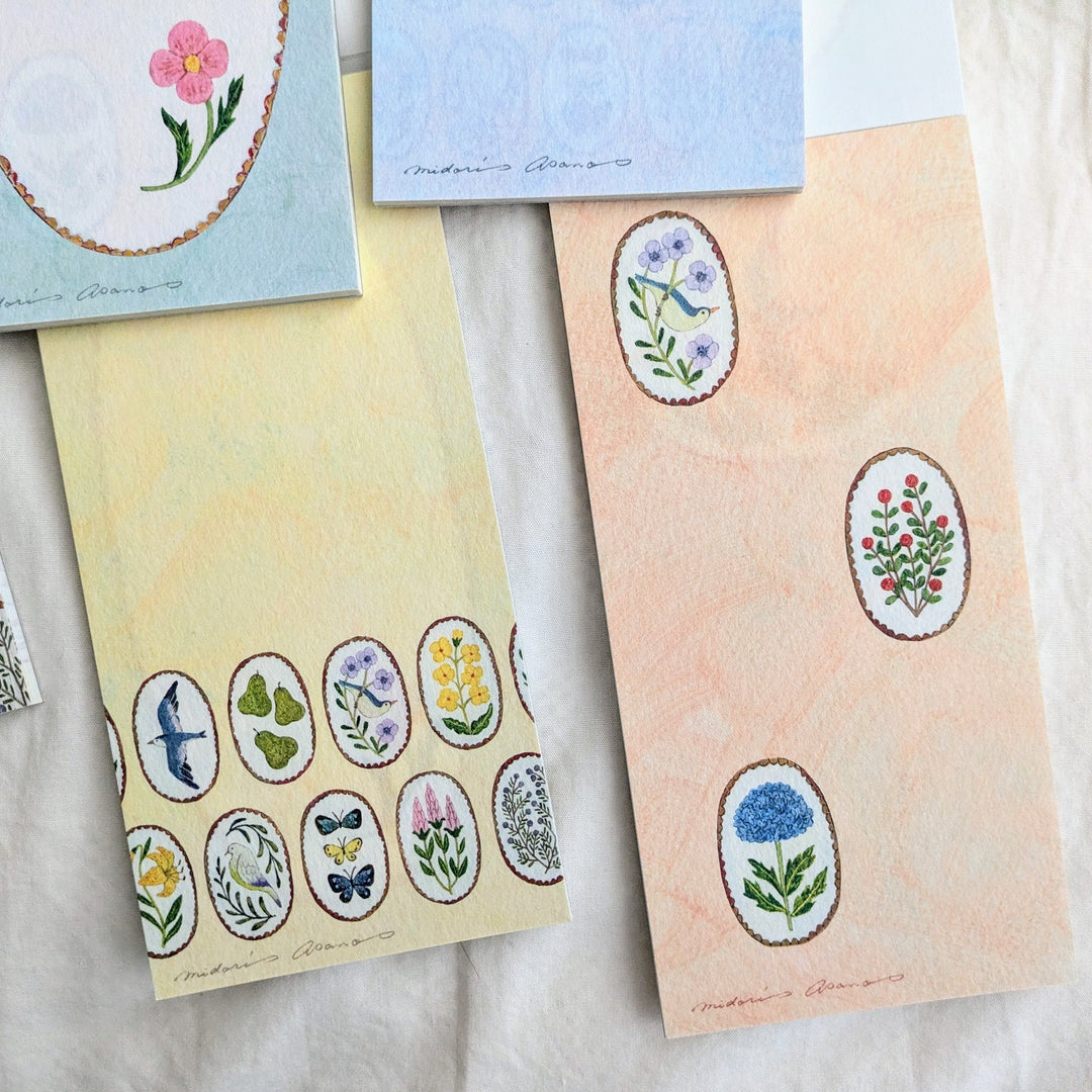 Midori Asano / Small Writing Pad -birds song