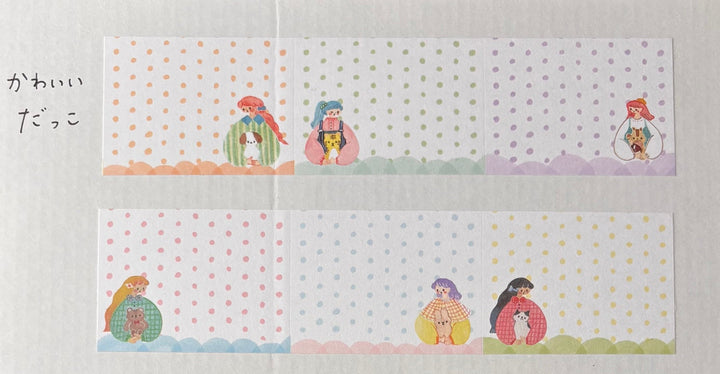 Cotori Cotori / Rolled Sticky Note -Cuddly Hug