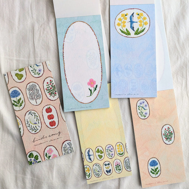 Midori Asano / Small Writing Pad -birds song