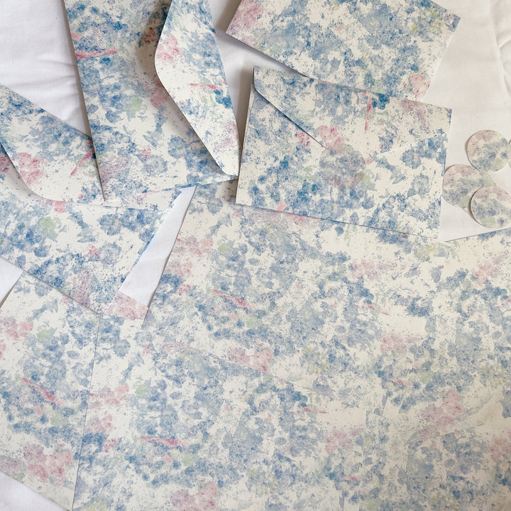 Kisetsu no Tegamiya / Letter Writing Set -Hydrangea on a rainy day